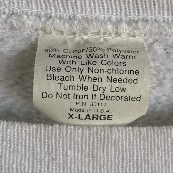 Vintage Crewneck Sweatshirt Puff Paint Handmade Bears Love Music Notes Size XL - Picture 5 of 6